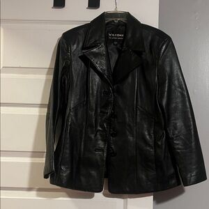 Wilson Women's Classic Black Leather Jacket